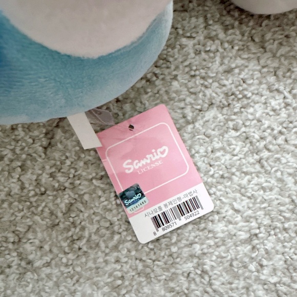 Licensed Sanrio Cinnamoroll 12” plush toy - Picture 3 of 3